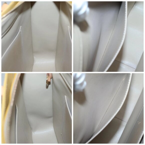 LOUIS VUITTON Monogram Vernis Columbus Tote Bag Beige - Picture 15 of 16